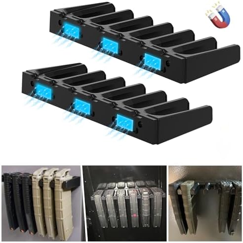 Aoanoko PMAG Rack Wall Mount,Mag Holder|AR Magazine Hodler|Wall Mount Display Mag Storage,Home Magazine Storage Rack,Mag Rack for Gun Safe,Locker,Cabinet,Wall by mountforfirearm