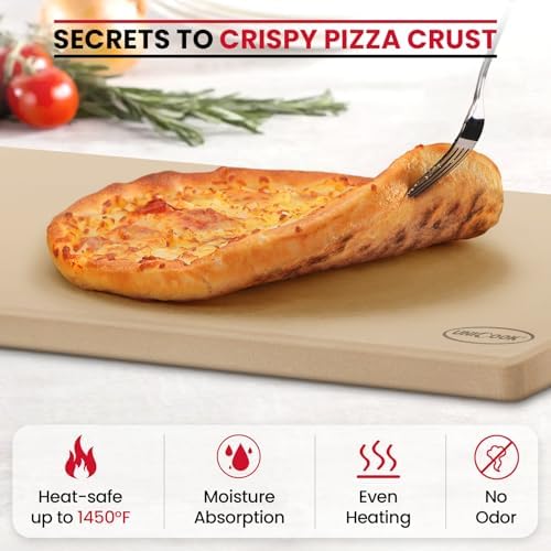 Unicook 22 x 14 Inch Extra Large Pizza Stone for Oven and Grill, 12.4 Lbs - Image 6
