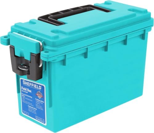 Sheffield 12633 Ammo Box Made in USA Stackable Lockable Ammo Storage Box, Standard Single (Pack of 6) by Sheffield