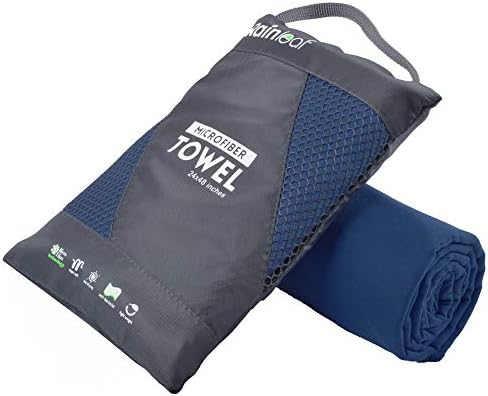 Rainleaf Microfiber Towel Quick Dry Camping & Travel & Gym Towel. Compact by Rainleaf