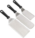 Griddle Spatula Set - Stainless Steel Metal Spatula and Griddle Scraper - Heavy Spatula Griddle Accessories Great for Cast Iron Griddle BBQ Flat Top Grill - Commercial Grade by Anmarko
