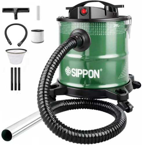 Ash Vacuum for Pellet Stoves，1200W 5.2Gallon Fireplace Ash Vacuum by SIPPON
