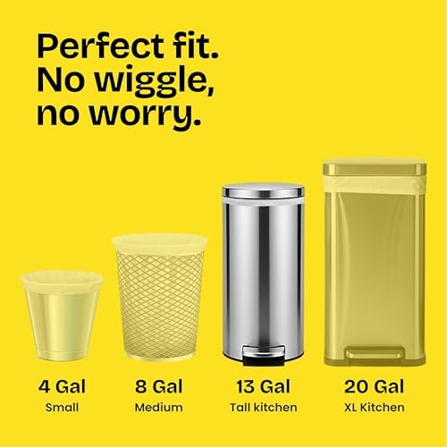 Glad ForceFlex MaxStrength Kitchen Trash Bags, Rip and Tear Resistant, Fresh Clean Scented Large Garbage Bags, Odor Control, Febreze Freshness, 20 Gallon Trash Bags, 80 Count - Image 4