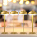Cordless Table Lamps, Rechargeable LED Touch Lamp, Gold, 4 Pack by Moragin