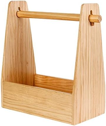 Wooden Camping Basket, Outdoor Storage with Removable Handle for Picnic BBQ Seasoning - Image 5