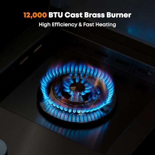Stanbroil Built-In Single Side Burner for Outdoor Kitchen, Natural Gas - Image 4