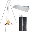 Tactiko 33" Stainless Steel Folding Camping Tripod for Cooking | Adjustable by TactikoSurvival