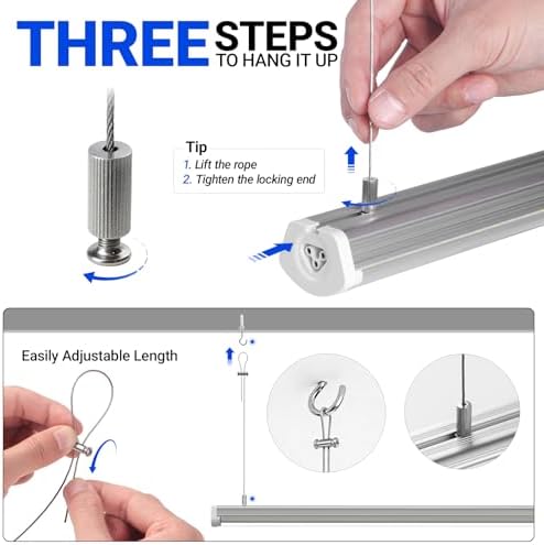 Barrina T8 LED Shop Lights 8FT, 140W 17000LM, 5000K, U Shape, 6 Packs - Image 5