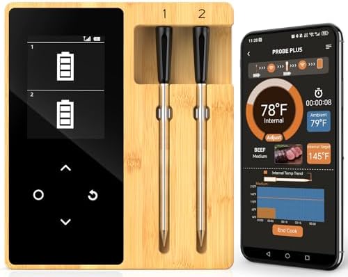 Smart Accurate Wireless Meat Thermometer - Real-Time Alerts by BOTDOYS