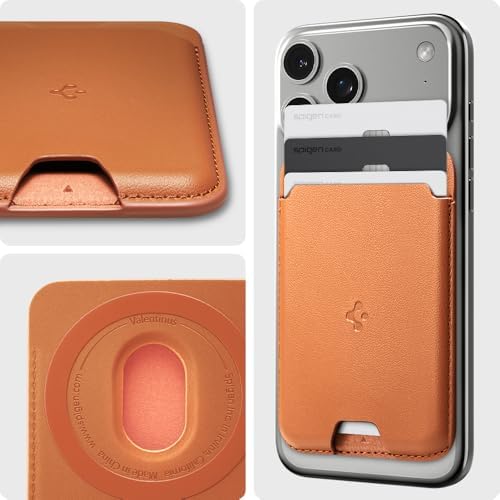 Spigen for MagSafe Wallet, Holds 3 Cards, Strong Magnet, Valentinus MagFit - Image 3