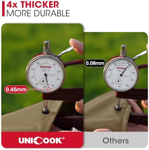 Unicook Grill Cover Heavy Duty Waterproof, UV Proof, 50 Inch, Neutral Taupe - Image 4