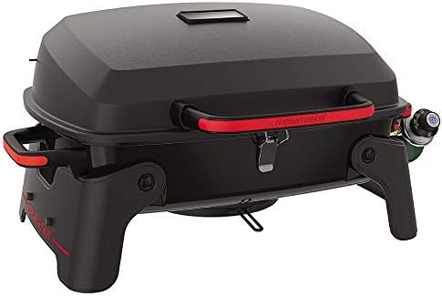 Megamaster Tabletop 1 Burner Gas Grill, Foldable Legs with Warming Rack - Image 4