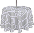 LUSHVIDA Moroccan Round Outdoor Tablecloth with Umbrella Hole 60 Inch by LUSHVIDA