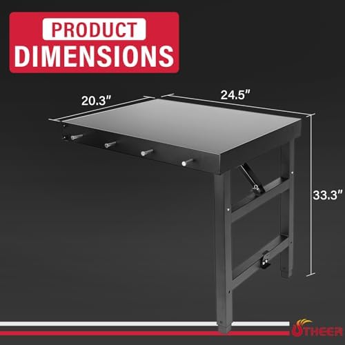 Utheer Folding Side Shelf for Traeger Woodridge, Woodridge Pro/Elite - Image 3