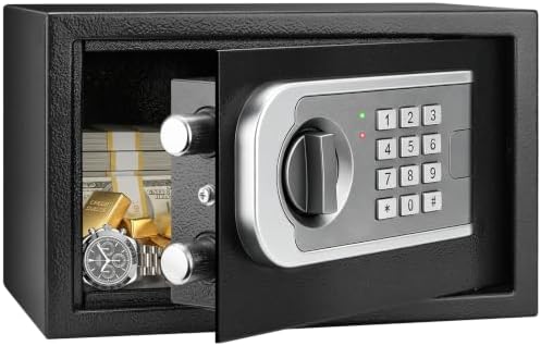 [UPGRADED] Small Safes for Home Dorm, 0.30 Cuft Mini Safe Box by FOWORE