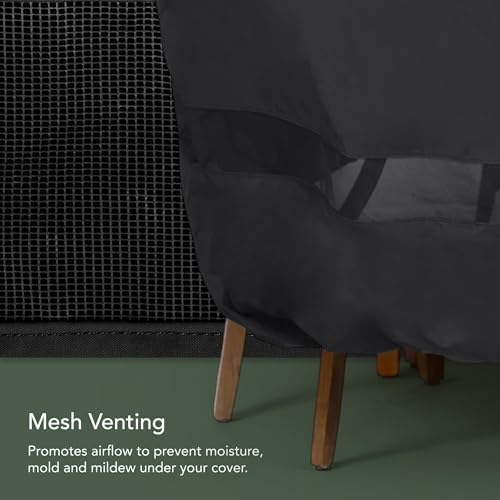 Covermates Grill Cover - Weather Resistant Outdoor Cover, Heavy Duty BBQ Covers for Large Outdoor Kitchen, Classic 12-Guage Vinyl, 57 Inch, Black - Image 5