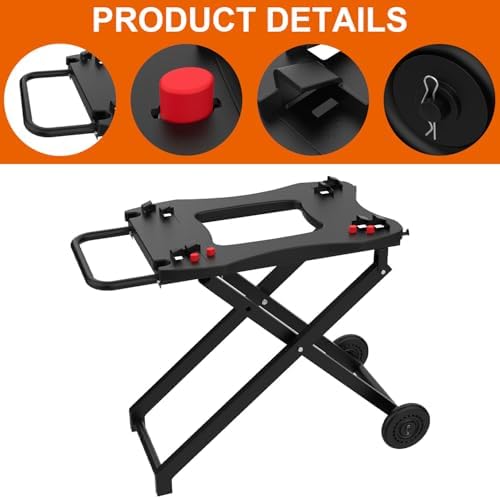 DELSbbq Portable BBQ Grill Stand Cart for Weber Q Series Q100/200/1000/2000 - Image 3