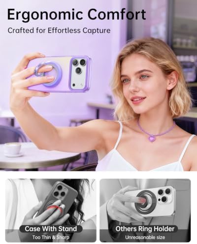 SYNCWIRE Magnetic Phone Ring Holder, for MagSafe Phone Grip Stand Kickstand - Image 5