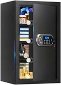 5.2 Cuft Large Safes for Home Use Fire and Water Proof, Anti-Theft Digital Security Safe Box With Programmable Keypad & Spare Keys, Home Safes Water and Fireproof for Money Valuables by Aprxuvot