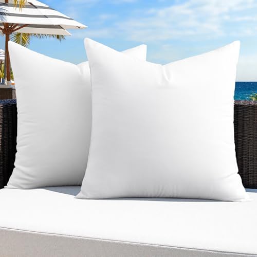 MIULEE Pack of 2 20x20 Inch Outdoor Pillow Inserts by MIULEE