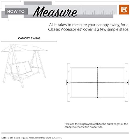 Classic Accessories Veranda Water-Resistant 78 Inch Canopy Swing Cover, Patio Furniture Covers - Image 4