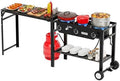 ROVSUN 3 Burner Propane Gas Stove with Foldable Workstation & Auto-Ignition by ROVSUN