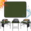 Heat Resistant Mats for Countertop fits Tabletop Grill, 31x24x0.04in, Green by Amerbro