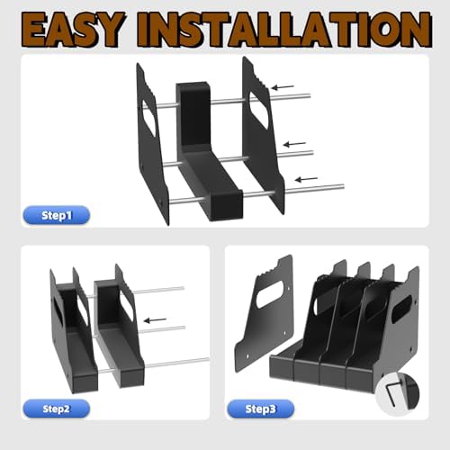 HEKAGURA Pistol Rack for Gun Safe, Can Hold up to 4-8 Pistols, with Foam Protection to Prevent Scratches on The Guns for Revolvers, Glock 17 19 23 Gun Safe Accessories - Image 3