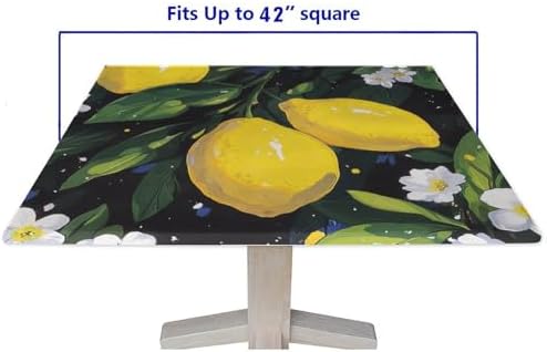 Card Table Tablecloth Square, Lemon Grove Pattern Printed on Washable Table Cover, Ideal for Special Occasions Holidays, Fit for 42" x 42" Square Tables - Image 5