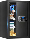 3.4 Cuft Large Safes for Home Use Fire and Water Proof, Anti-Theft Digital Home Safe With Programmable Keypad & Spare Keys, Home Safes Water and Fireproof for Documents Money Valuables by Aprxuvot