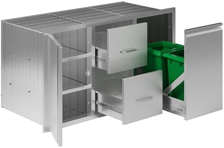Jocisland 41.5-Inch Stainless Steel Outdoor Kitchen Storage Cabinet by Jocisland