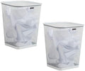 Mind Reader Mesh Trash Can, White, 5 Gallon, Set of 2 by MindReader