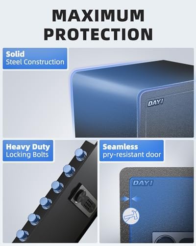 DAYI Safe Box, 3.0 Cu. Ft. Home Safes with Fireproof Bag for Valuables Docs - Image 2