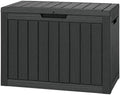 Outdoor Storage Waterproof Deck Box for Patio (50 Gallon, Black) by Unknown