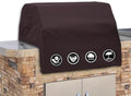 Covers & All Built-in Grill Cover for Outdoor Grill – Heavy Duty 12 oz Waterproof Built-in BBQ Grill Cover, PVC-Coated Polyester with Elastic Hem for Snug Fit (42 x 28 x 24 inches, Coffee) by CoversAll