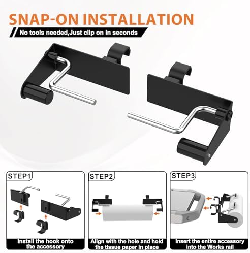 Organizer Kit for Weber Grills - Paper Towel Holder, Garbage Bag Holder - Image 4