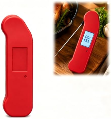 Thermometer Protective Case Compatible with Thermoworks Thermapen One Hard Storage Case Carrying Cover Pocket Organizer for Kitchen Cooking Tools (red) by Unknown