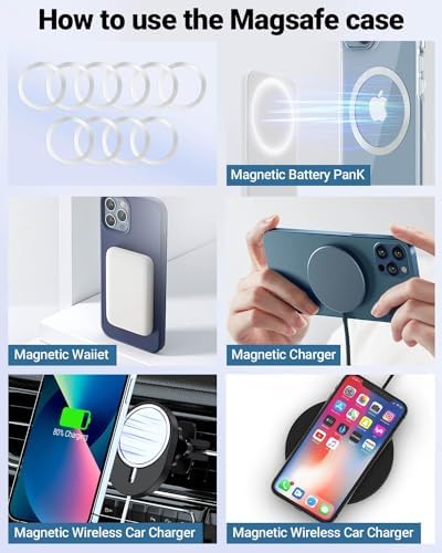 KALAPOP for Magsafe Sticker Magnet - 10 PCS, Ultra-Thin(0.4mm), Compatible with iPhone 17/Air/16/15/14/13/12 Series,mag Safe Charger, for Apple Wallet Magsafe - Silver - Image 3