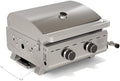 Electactic 20000 BTUs Portable Tabletop Gas Grill, 2 Burners Propane BBQ by Electactic