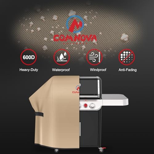 Comnova Grill Cover 65 Inch - 7131 BBQ Cover for Weber Genesis 400 Series and 4 Burner Gas Grill, 600D Waterproof & Heavy Duty Cover for Weber Genesis E435, E410, E440 (Not Fit 2022 Genesis E-435) - Image 3