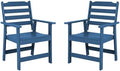 FUNBERRY Outdoor Dining Chairs Set of 2, HDPE Patio Chairs for Outside by FUNBERRY