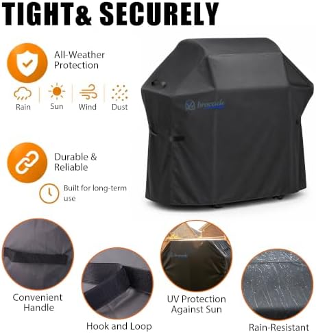 60 Inch XL 5-6 Burner Grill Cover, Fits Weber Genesis, Nexgrill & More - Image 4
