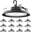 AIKVSXER 180W UFO High Bay Light 32400LM 6000K, 1-10V Dimmable Shop Lights by AIKVSXER