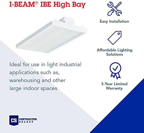 Lithonia Lighting I-Beam LED High Bay Light, Ceiling Lighting Fixture, 18,000 Lumens, 5000K Daylight, Dimmable LED Shop Lights for Warehouse, Garage, Work Light, 120–277V (IBE 18LM MVOLT 50K) - Image 2