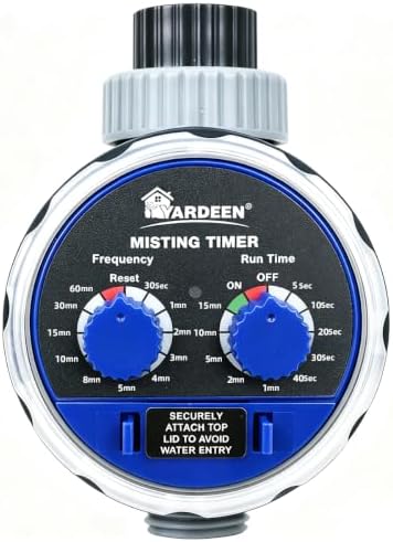 Fogging Seconds Watering Hose Timer for Garden,Greenhouse by Yardeen