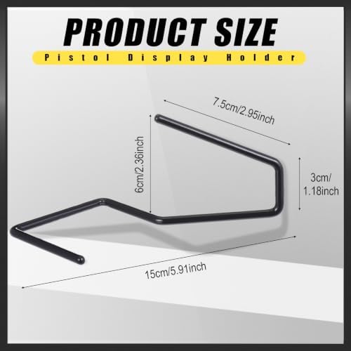 Yaocom 5 Pack Pistol Display Stand Gun for Pistols, Single Style - Image 2