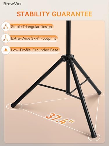 Smart Thermostat Heater Tripod Stand, Horizontal and Vertical Directions, 5 Level Adjustable, 5.9 Feet Height - Image 6