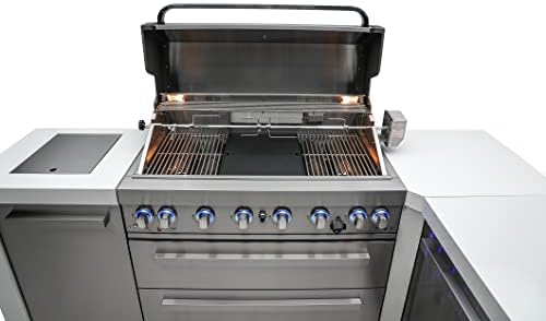 Mont Alpi MAGR Dual Sided Heavy Duty Cast Iron Reversible Griddle Grill Pan Plate - Flat & Ridged Surface - Fits Any MABi805 & MABi400 Built-in and MAi805 MAi400 & MA-957 Outdoor Kitchen Island Grill - Image 3
