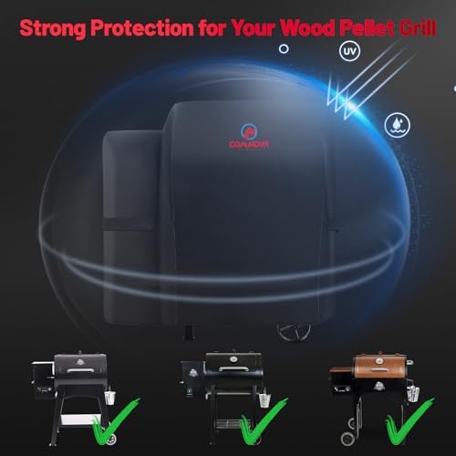 Comnova Grill Cover for Pit Boss 700FB - 600D Wood Pellet Smoker Cover for Pitboss Waterproof & Heavy Duty, Premium Pellet BBQ Cover for Pit Boss 400FB, 700FB, Lexington 500, Pro 600 and Z Grill 550B - Image 4