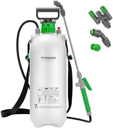 VIVOSUN 1.8 Gal/7L Pump Sprayer, Garden Water Sprayer by VIVOSUN